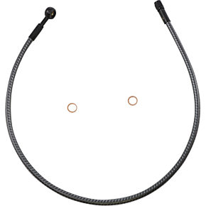 Brake Line - Front - 10 mm - 180° - 28" - KARBONFIBR AS77628