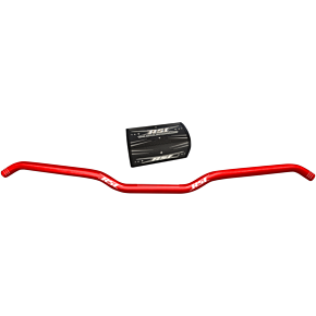 Hustler 7/8" Handlebar 1" Rise Race Red