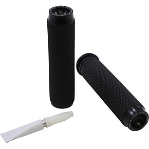 Rough Crafts Grips - Knurled - TBW - Black RC-500-002