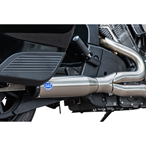 2-into-1 Qualifier Exhaust System - Race Only - Brushed - Stainless Steel 550-1082