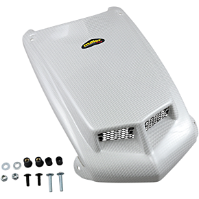 ATV Hood Cover - TRX450R - White-Carbon 50975-31