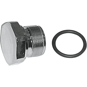 Upper Fork Tube Cap - Chrome - Flat Top Design - '71-'72 FX | '52-'72 XL 2373-1