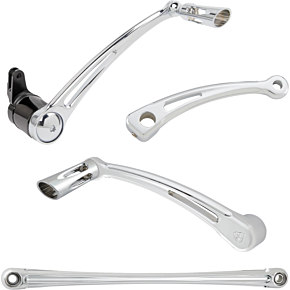 Deep Cut Foot Control Kit w/ Heel/Toe Shifter - Chrome 420-107