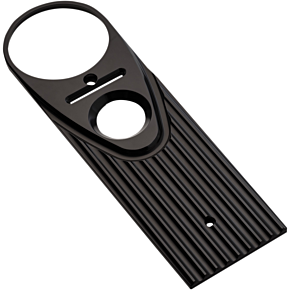 Full Length-Style King Dash Cover - Finned - Black Anodized 04-20-1
