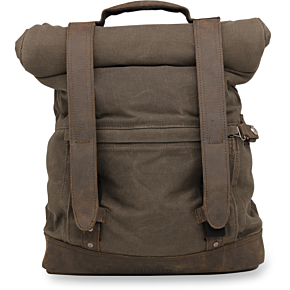 BURLY BRAND Roll Top Backpack - Dark Oak B15-1020D