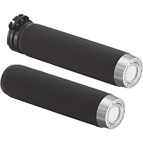 Rough Crafts Grips - Knurled - Cable - Black RC-500-000