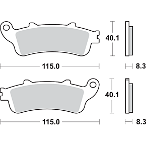 Sbs LS Brake Pads - Honda - 736LS 736LS