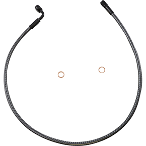 Brake Line - Front - 10 mm - 90° - 30" - KARBONFIBR AS77230
