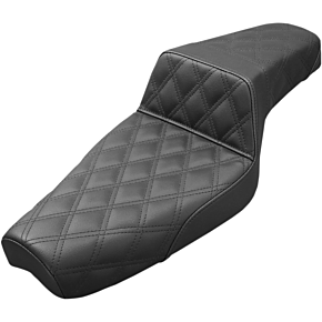 Step Up Seat - Lattice Stitched - Black - XL