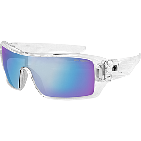 Bobster Paragon Sunglasses - Gloss Clear - Blue Mirror
