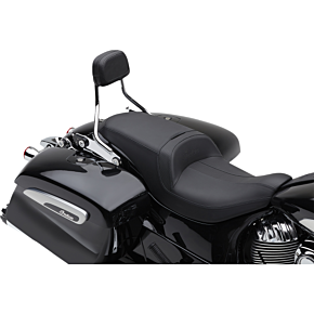 Cobra Detachable Backrest - Chrome - Short - Chieftain 502-2200