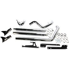 Cobra True Dual Exhaust - Fishtail - '07-'11 Softail 6988