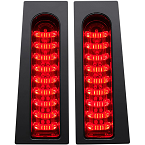 Custom Dynamics Saddlebag Lights -  Smoke - Gloss Black PB-FILL-S-B