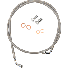La Choppers Brake Lines - 15" - 17" Ape Hanger Handlebars - Stainless Steel LA-8310B16