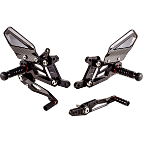 FXR Rearset - Black - BMW FXR-BM04-B