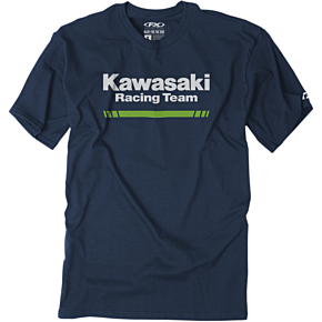 Kawasaki Stripes T-Shirt - Navy - Large 22-87104