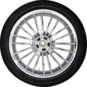 Atlantic Rear Wheel (18"/Chrome)/Dunlop Tire (180/55B18) PKG-ATL185CH-ABST
