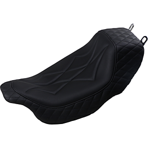 Mustang Revere Solo Seat - Diamond - Black 75130
