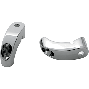 Turn Signal Mounts - 39 mm Front Forks - Chrome 12-737