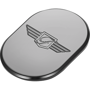 Antenna Cover - Left Rear Fender - FD Logo - Black FD-01-AC-BLK-LT