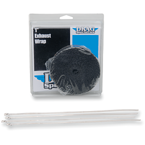 Exhaust Wrap with Tie - Black - 1"x25' 1861-0667