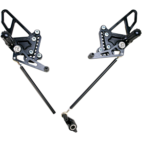 Vortex Rearset - Black - Ducati RS198K