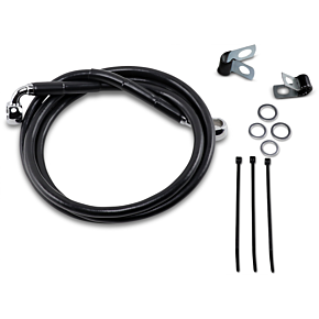 Brake Line - Front - Black - +6" - '99-'07 FXST 1741-2547