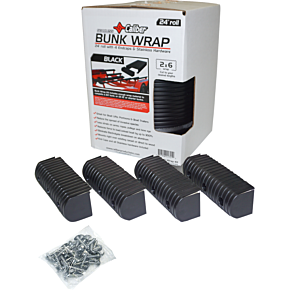 BunkWrap Endcap - 2"x6" - Black - 4 Pack 23053-BK