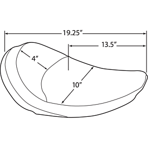 Solo Seat - Smooth - FX/FL '58-'84 0805-0078