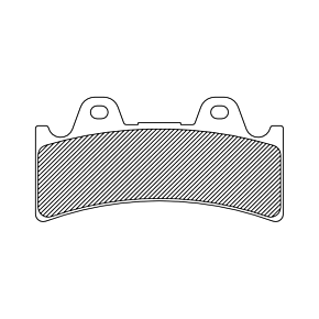 Organic Brake Pads - 6 Piston Caliper 1720-0210