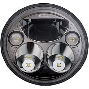 Custom Dynamics 7" TruBEAM® Headlamp - Black - Chief CDTB-7-I-B