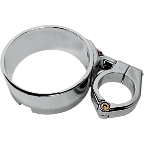Joker Machine Speedometer Ring with Swivel Clamp - Chrome - For 39 mm Fork Tube 10-315C