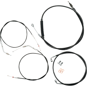 La Choppers Handlebar Cable/Brake Line Kit - Mini Ape Hanger Handlebars - Black Vinyl LA-8310KT-08B