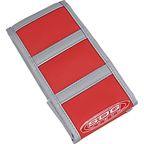 Sdg 6-Ribbed Seat Cover - Grey Ribs/Red Top/Gray Sides 95923XRX
