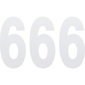 FX Number 6 - White - 6" 02-4466