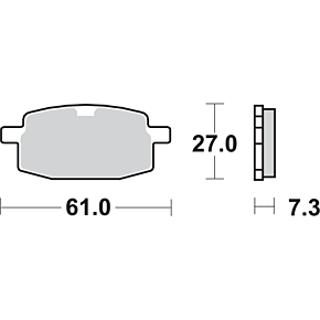 HF Brake Pads - Kymco 619HF