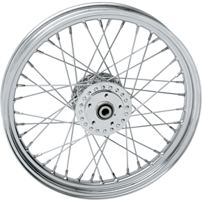 Front Wheel - Single/Dual Disc/No ABS - Chrome - 19"x2.50" 0203-0413