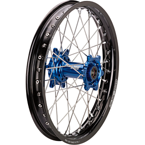 SX-1 Complete Wheel - Rear - Black Wheel/Blue Hub - 14" x 1.60" 0204-0645