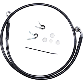 Brake Line - Front - Black - +6" - '04-'10 XL 1741-2529