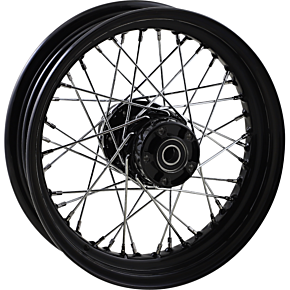 Rear Wheel - Single Disc/No ABS - Black - 16"x3.00" - '08+ XL 0204-0574