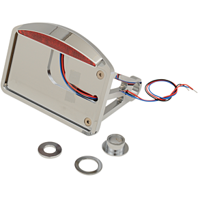 Side Mount Taillight/License Plate Mount - Flat Horizontal - Half-Moon 2010-0554