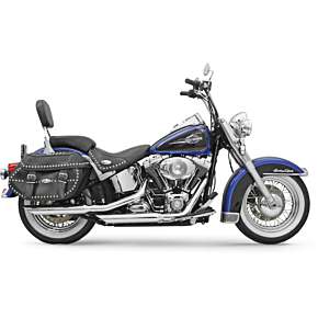 3" Mufflers - Chrome - Slash-Cut - Softail '07-'17 12117B