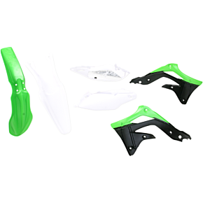 Acerbis Plastic Body Kit - OE '13 White/Green/Black - KX450F
