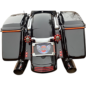 Custom Dynamics Curved License Plate Frame - Chrome TF06-BCM-C