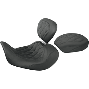 Mustang Wide Tripper Forward Solo Seat - Dyna 76707