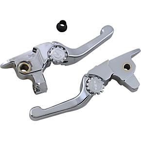 Powerstands Racing Lever Set - Anthem - Shorty - Chrome 12-01661-20