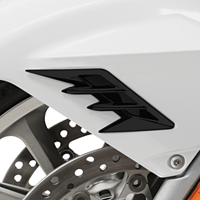 Show Chrome Fender Vent Filler Accent - Satin Black - Front 52-959BK