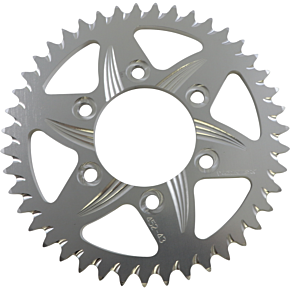 Vortex Aluminum Sprocket - Silver - Rear - 43 Tooth 452-43