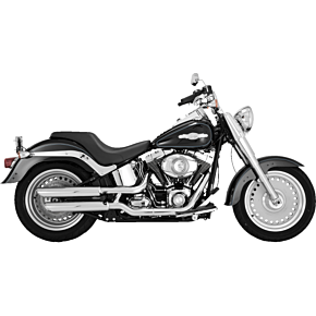 Twin Slash 3" Slip-On Mufflers - Chrome 16844