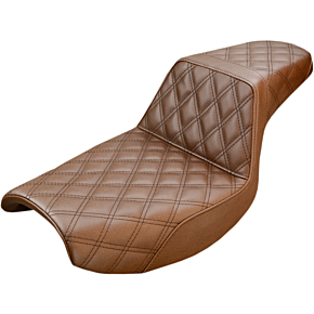 Step Up Seat - Lattice Stitched - Brown - FXR